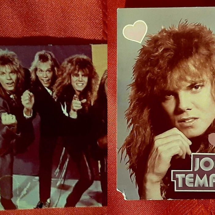 2 zdjęcia kolekcjonerskie z PRL Joey Tempest i EUROPE.