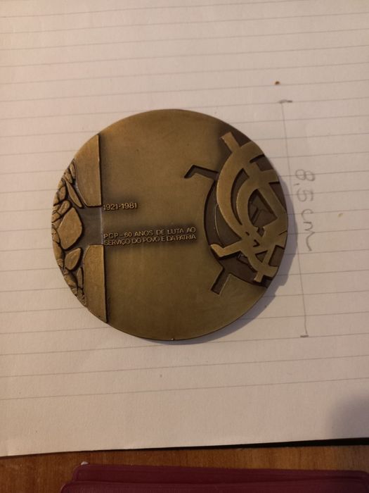 Medalha comemorativa  60 aniversario do PCP