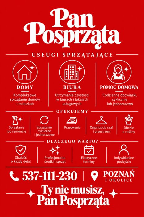 Pan Posprząta / Sprzątanie Poznań
