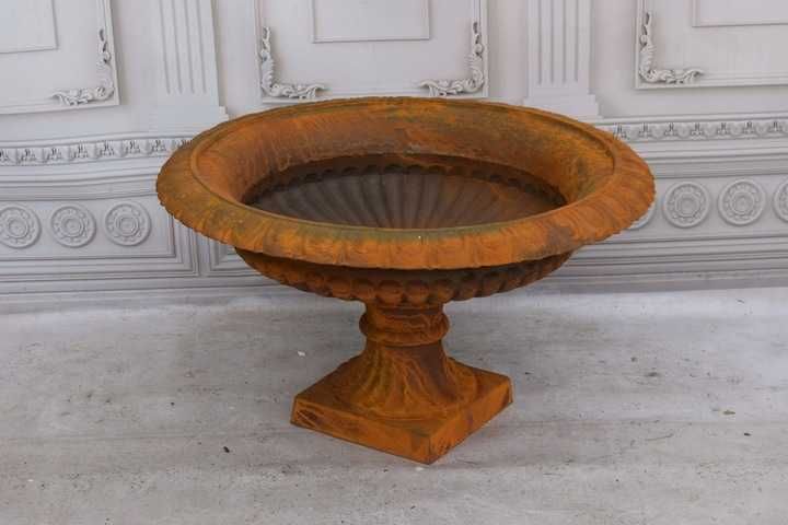 Donica Ogrodowa Żeliwna GAZON - Żeliwo - Doniczka Brązowa - Ogród