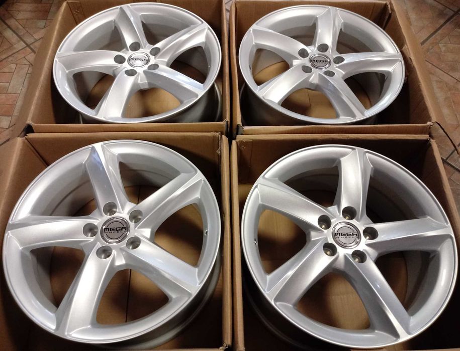 4× Felga alu Mega Wheels Tigera Silver 7.0" x 16" 5x112 ET47 / 208
