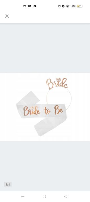 welon led, szarfa i opaska na wieczór panieński