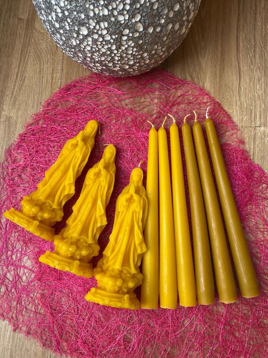 Свічки для дома з пчелиного віску воску