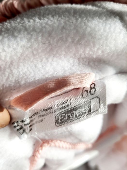 Kombinezon zimowy haftowany z uszkami Ergee 4-6 miesięcy 68cm