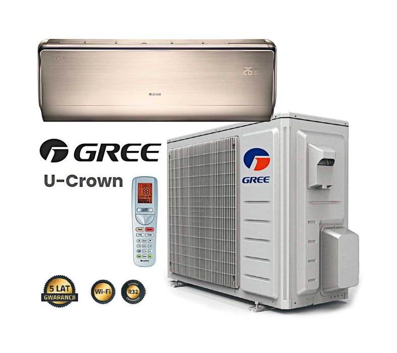 Klimatyzacja z montażem Gree U-Crown 2 kolory GWH18UC 5,3 kW do 80m2