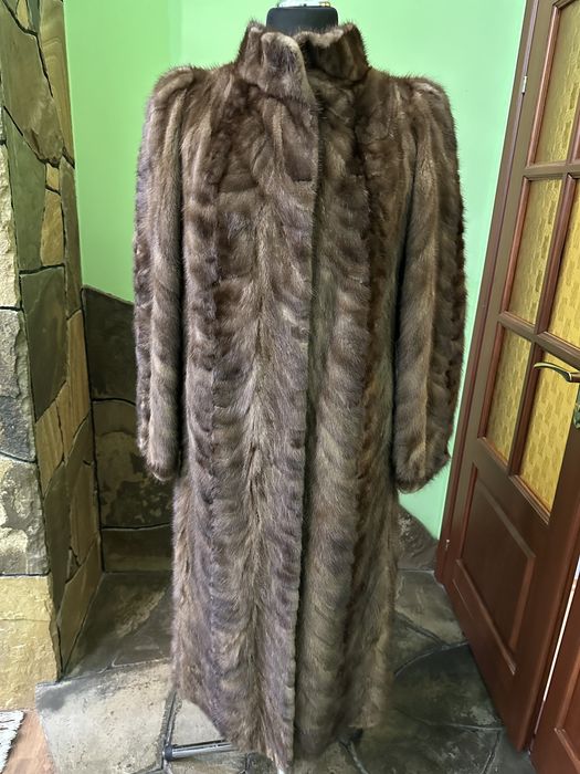 Шуба норка авторська довга