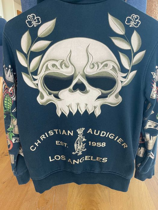 Casaco com capuz Christian Audigier tamanho-S