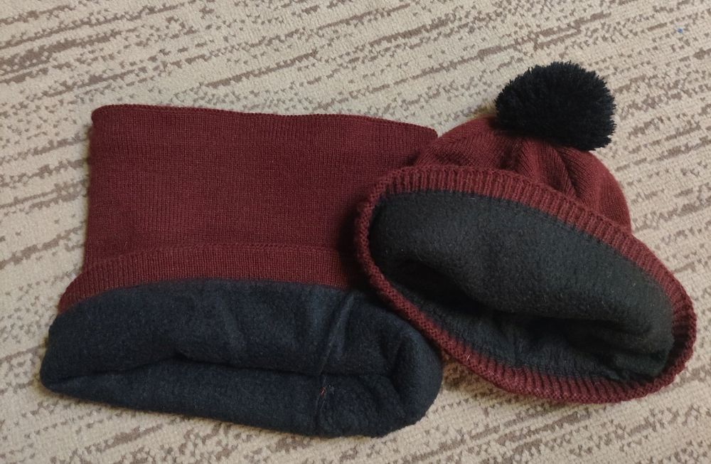 Шапка+хомут тепла