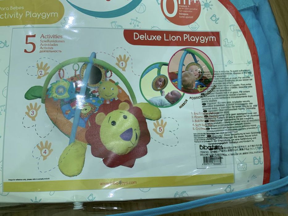 Ігровий розвиваючий килимок Biba Toys Лев De Lux