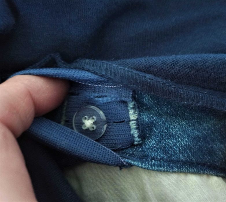 Spódnica ciążowa niebieska granatowa rozmiar 38