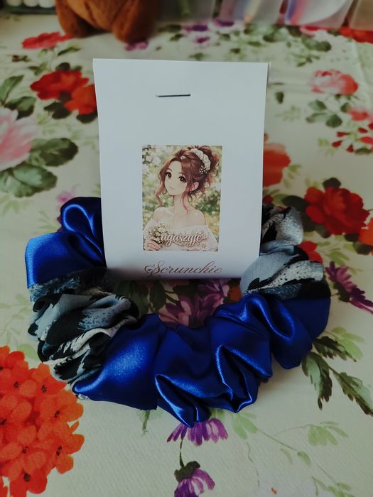 Scrunchie do włosów rozm Slim( S) satyna