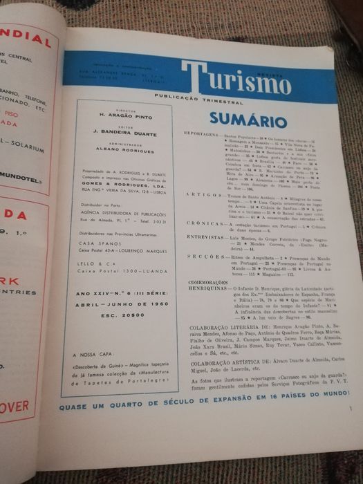 Revista Turismo antiga, ano XXIV
