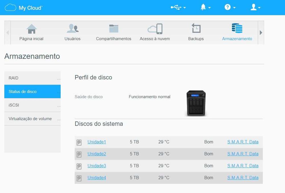Disco NAS 20TB Western Digital EX4 - c/ 4x 5TB WD RED
