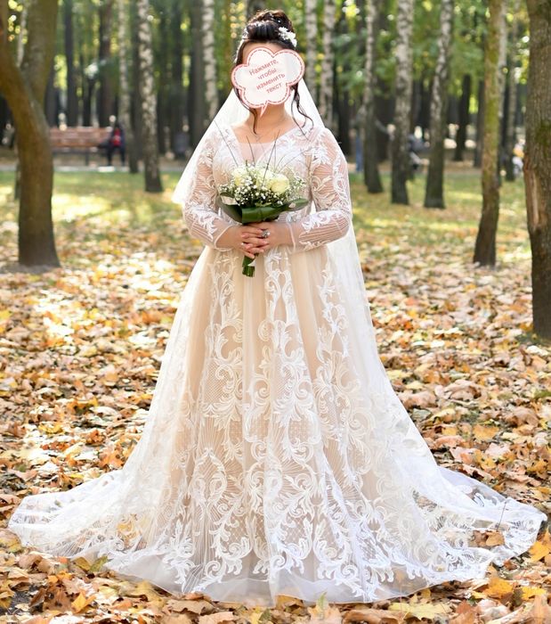 Свадебное платье на невысокую девушку !