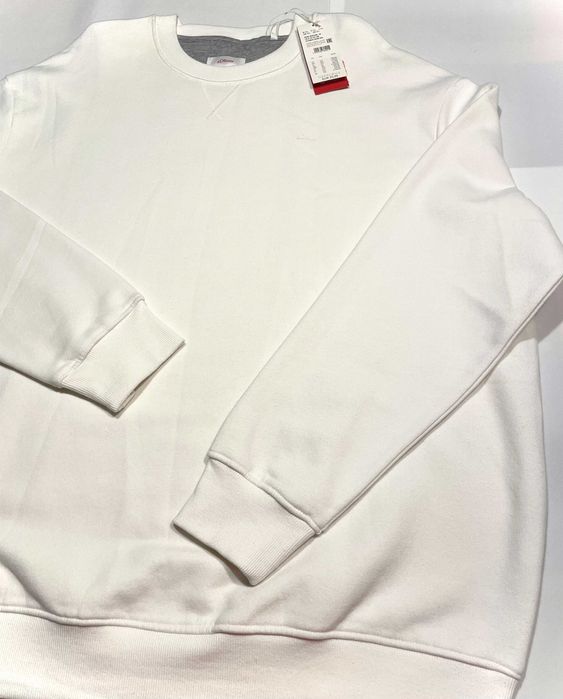 Bluza męska  5XL, s.Oliver biała, ciepła bawełna - NOWA