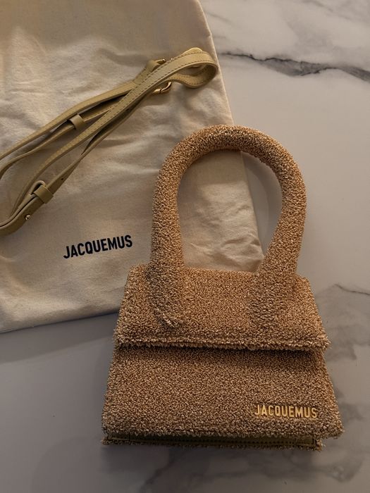 Jacquemus Le Chiquito Moyen Raffia – 100% oryginalna, beżowa, jak nowa