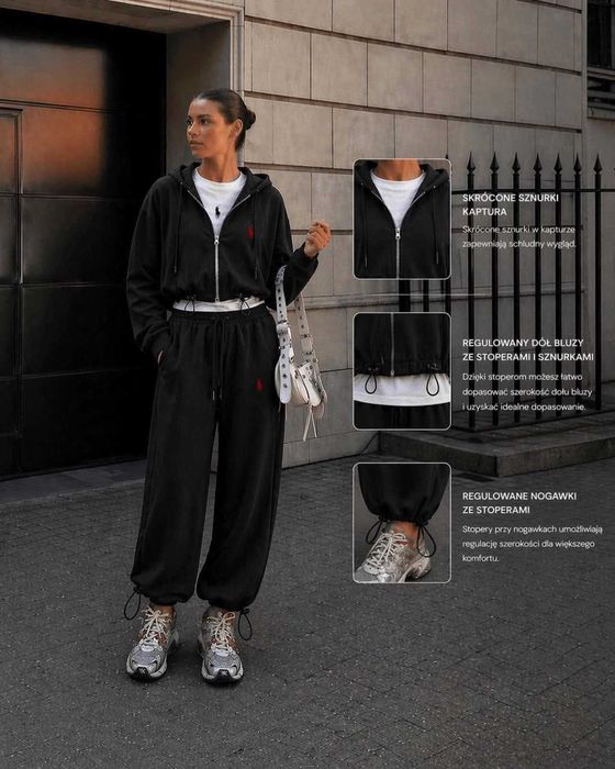 Piękne damskie dresy 3w1