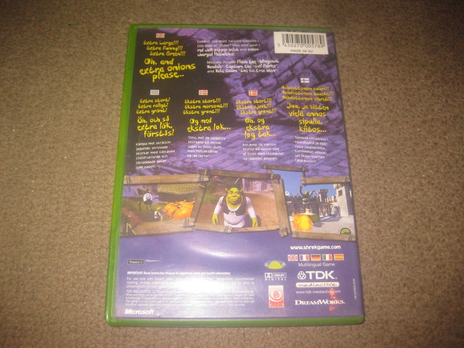 Jogo "Shrek" para a XBOX/Completo!