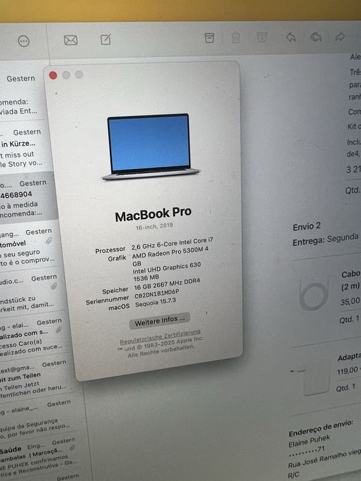 Mac book pro 16“