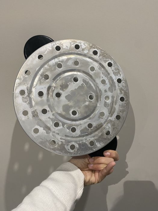 Recipiente para cozer a vapor + panela elétrica s/ tampa