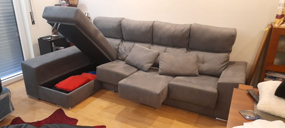 Sofá 4 Lugares e chaise long