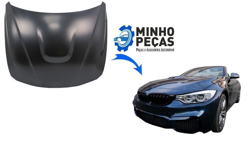 Capô BMW Série 3 (F30/F31/F35) Série 4 (F32 F33 F36) Look M3 M4