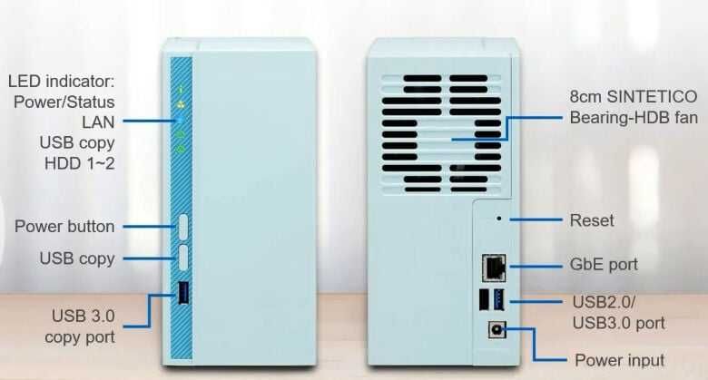 QNAP TS-230 – 2-bay NAS, stan bardzo dobry