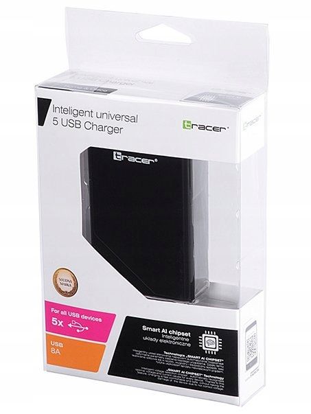 Tracer Ładowarka sieciowa 230V 5 USB 8A