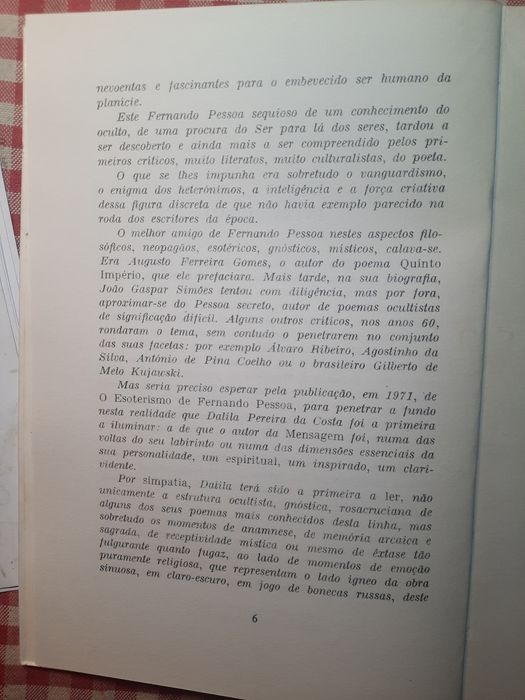 O Esoterismo de Fernando Pessoa autora Dalila Costa