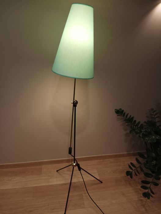 Lampa podłogowa PRL vintage Gałecki po renowacji