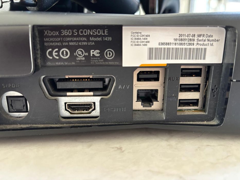 Xbox 360 Slim Modelo 1439 – Excelente Estado + 2 Comandos Ramada E ...