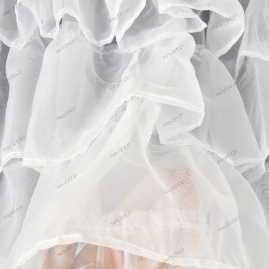 Gotowa krótka firana z falbankami