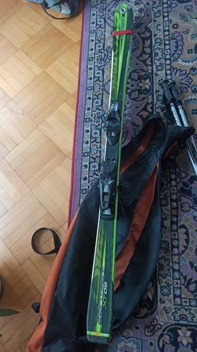 ZESTAWY NA NARTY buty narty wiązania kijki torby VOLKL DYNASTAR