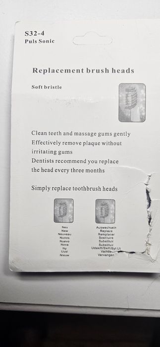 Końcówki szczoteczki, 4szt, Oral-B i CREST zamiennik