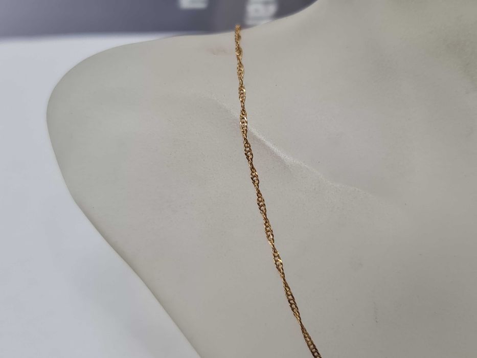 Klasyczny złoty łańcuszek damski/ 585/ 2.72 gram/ 55cm/ Singapur