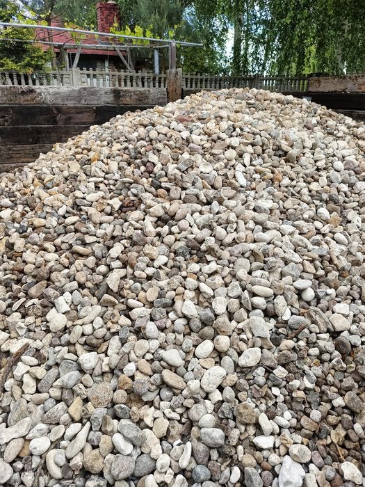 Żwir płukany, kamień ozdobny, drenaż, odwodnienie, frakcja 16-50 mm