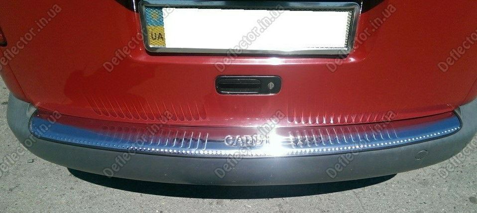 Накладка хром на задний бампер Т4/Т5/ Кадди (VW T4/ T5/ caddy) нерж.