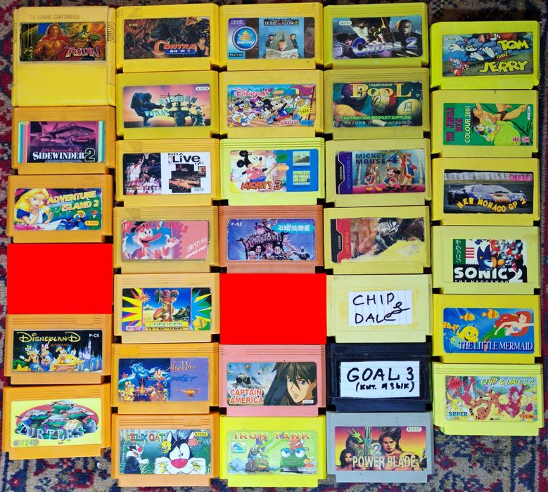 Картриджи одноигровки для Dendy 8 Bit (Денди 8 Бит)