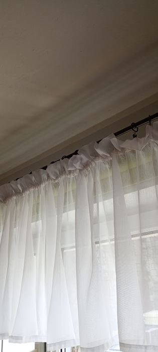 nowa firanka kolor biały ,na tasmie