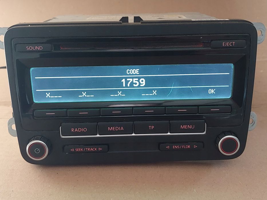 radio cd low eu dab g+ bvx volkswagen 5m0035186k + kod golf passat tou