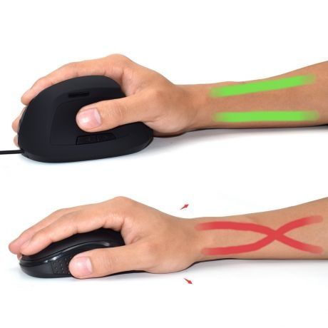 Rato Ergonómico com fio.
