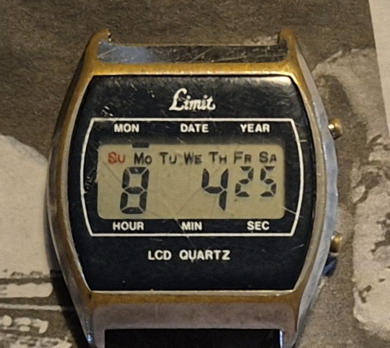 Zegarek LCD Handok Limit Korea, lata 70te