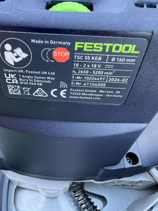 Акум.Заглибна пила Festool TSC 55 KEB (2026 р)