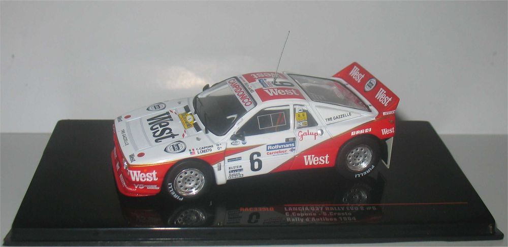 Ixo - Lancia 037 Evo2 WEST - Vencedor Rally d'Antibes 1984 - Carlo Capone