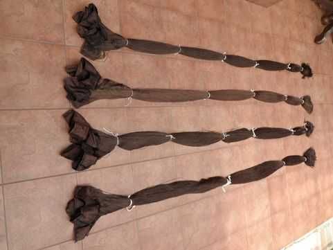 Makaron firanka spaghetti  zasłonka spagetti brąz 4 sztuki