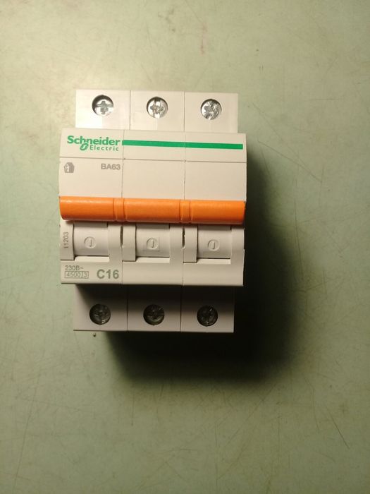 Перепакованный автомат Schneider 16A-63A Усиленный автомат Шнайдер