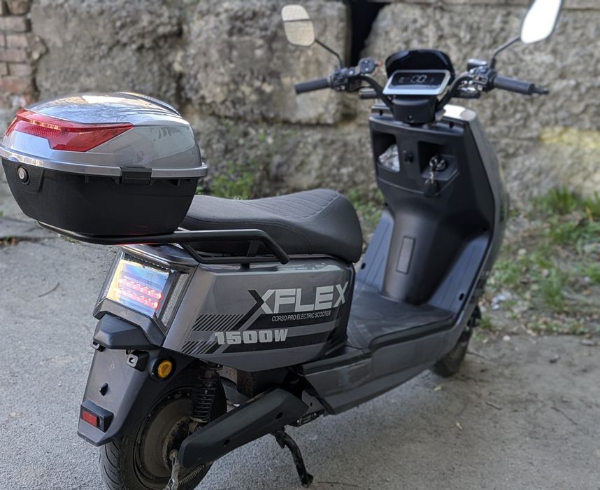Електроскутер Corso Flex 1500W | Посилені АКБ 35Ah (Графен) | 72V
