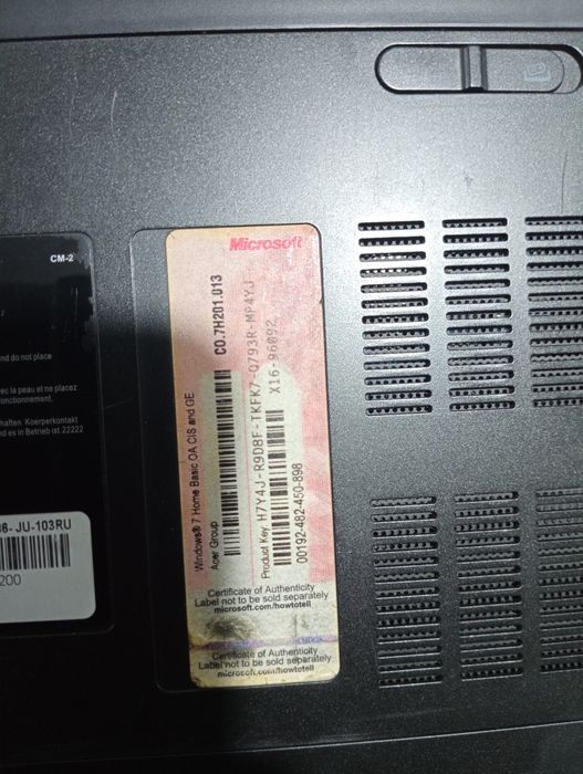 Ноутбук Packard bell