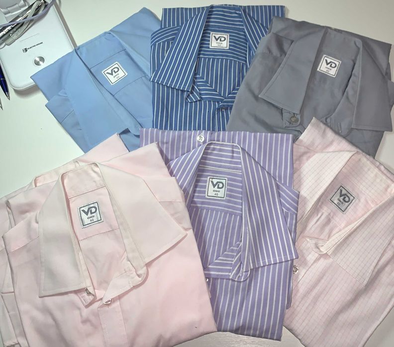 Рубашка Светло-голубая с длинным рукавом VD One р.40 = 159 грн за 2 шт