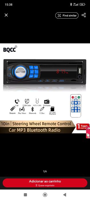 Radio 1 din universal novo